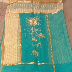 Designer embroidery saree